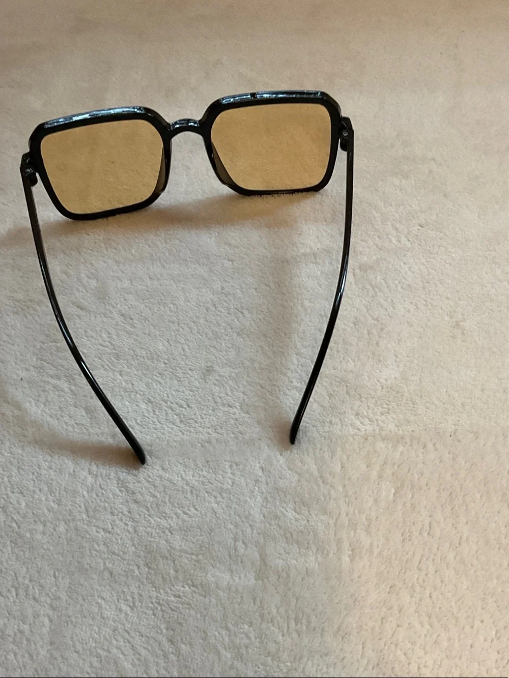 Black Frame Sunglasses with Yellow Tinted Lenses